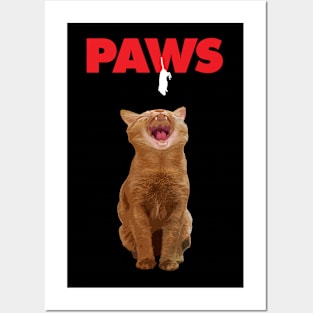 Funny Paws Cat Posters and Art